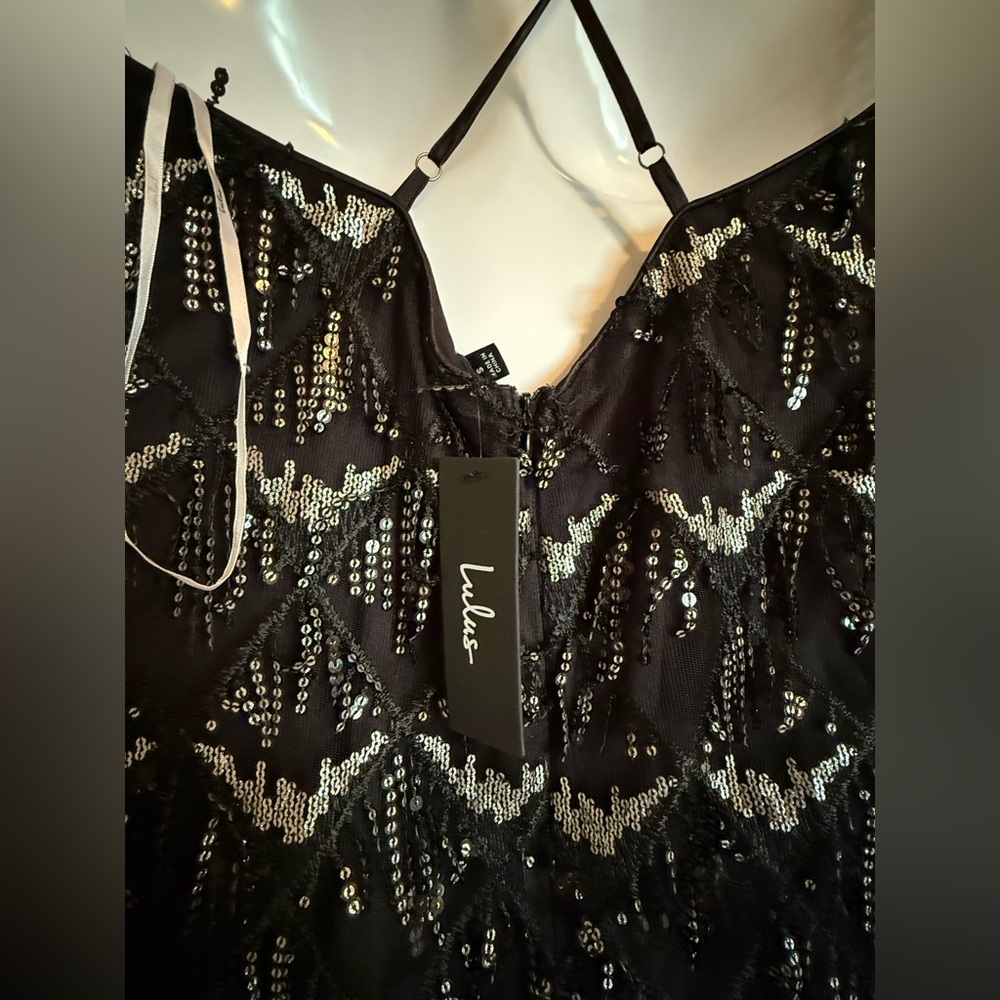 NWT Lulu’s sequin fringe dress size small - Picture 4 of 4